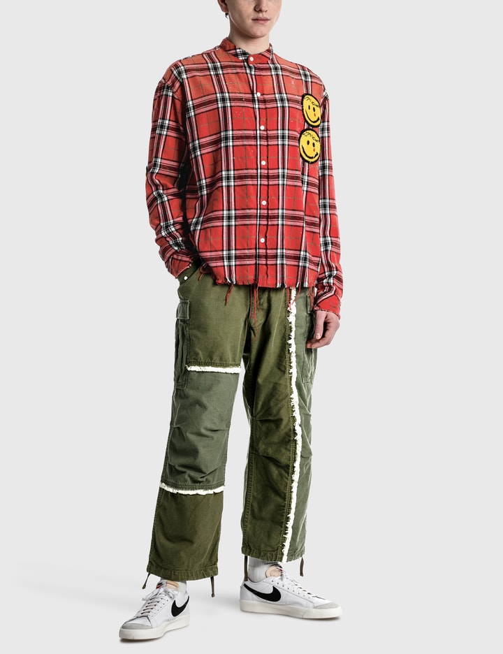 K.O.K Long Sleeve Vintage Flannel Shirt Placeholder Image