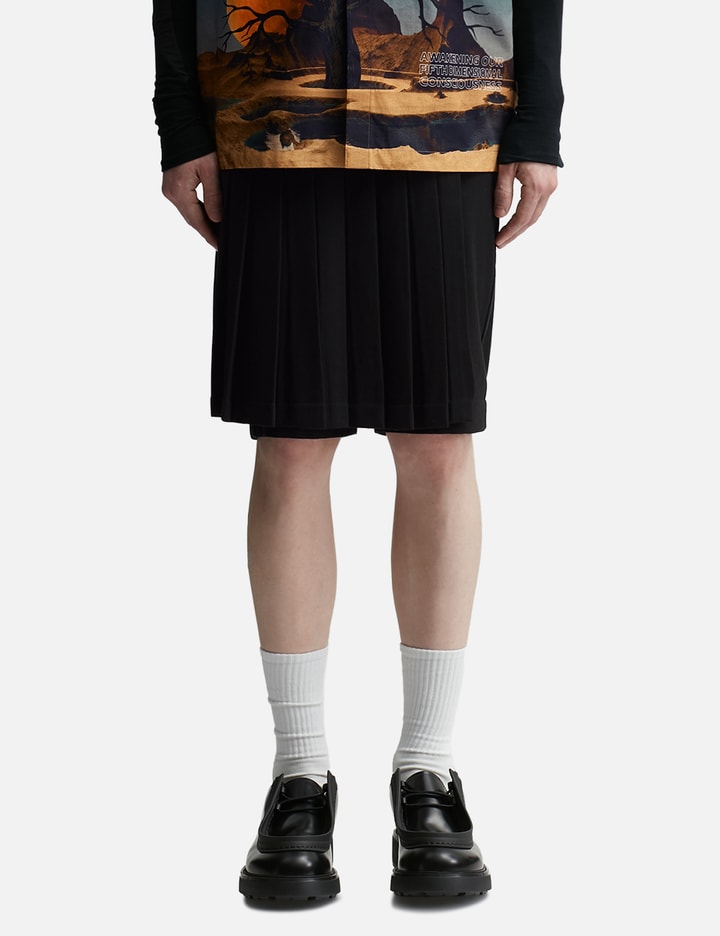 Shop Dhruv Kapoor Detachable Skirt Shorts In Black
