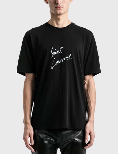 Clothes Saint Laurent Signature T Shirt Saint Laurent Saint Laurent