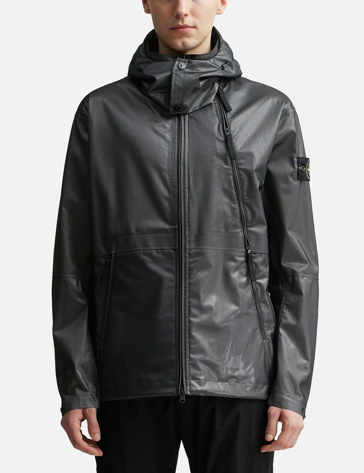 Metallic Run-proof Nylon Bomber Jacket Placeholder Image