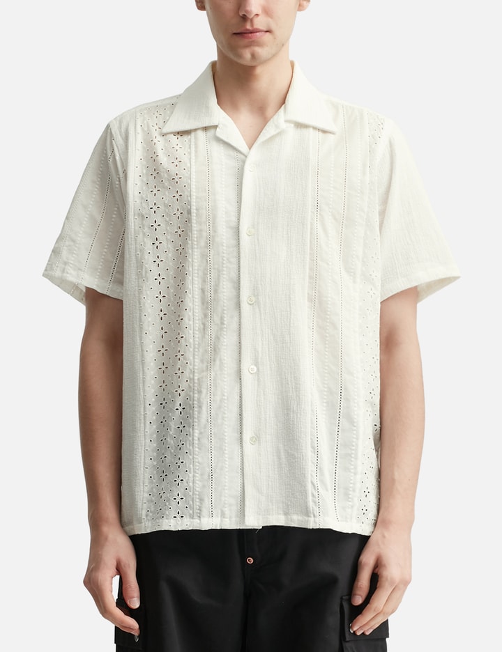 NÒMARHYTHM TEXTILE Lace Patchwork Shirt