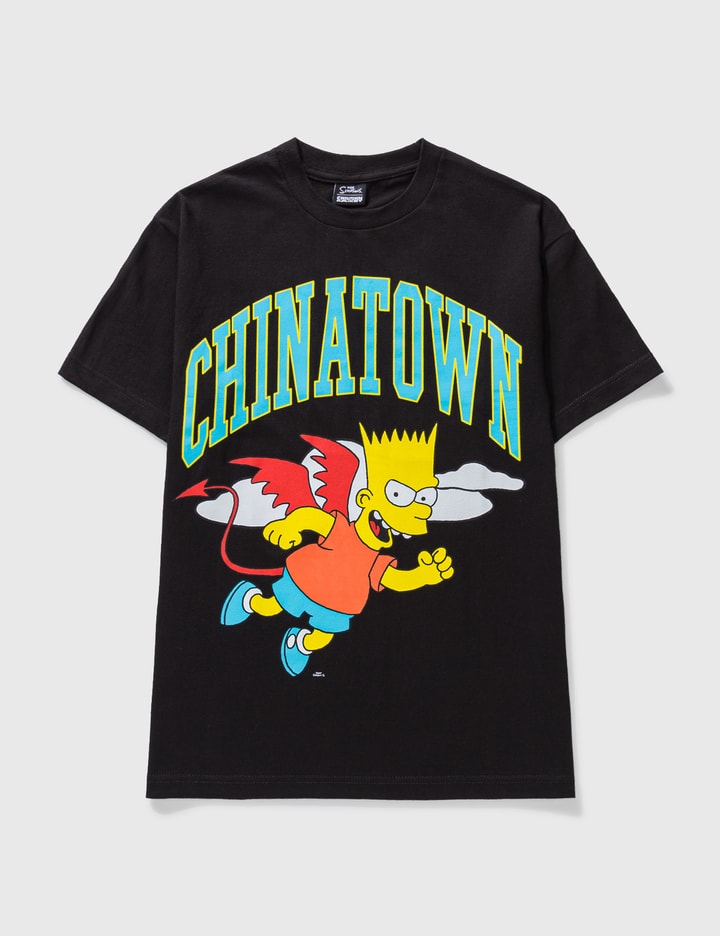 Chinatown Market X Simpsons Devil Arc T-shirt In Black