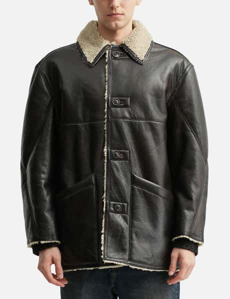 Reversible Fake Shearling Coat view 19