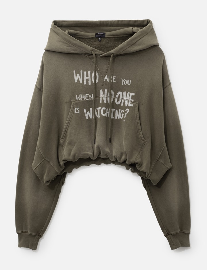 R13 Who Are You Balloon Popover Hoodie