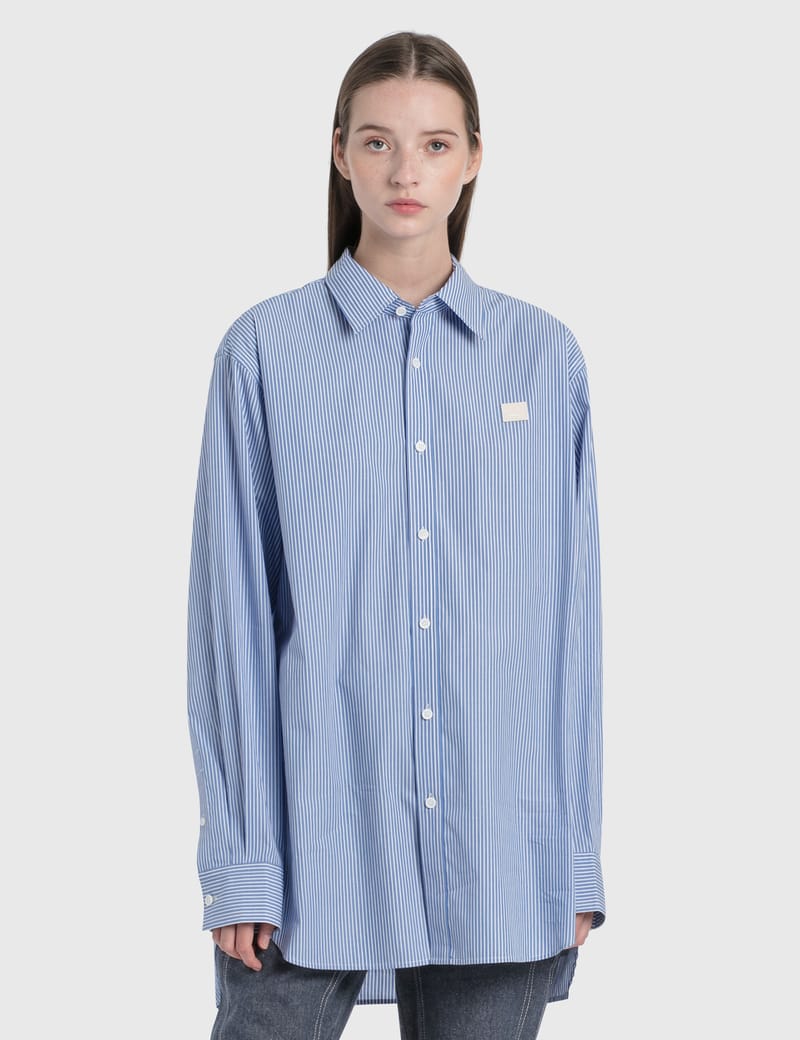 Acne Studios - Face Patch Striped Shirt 