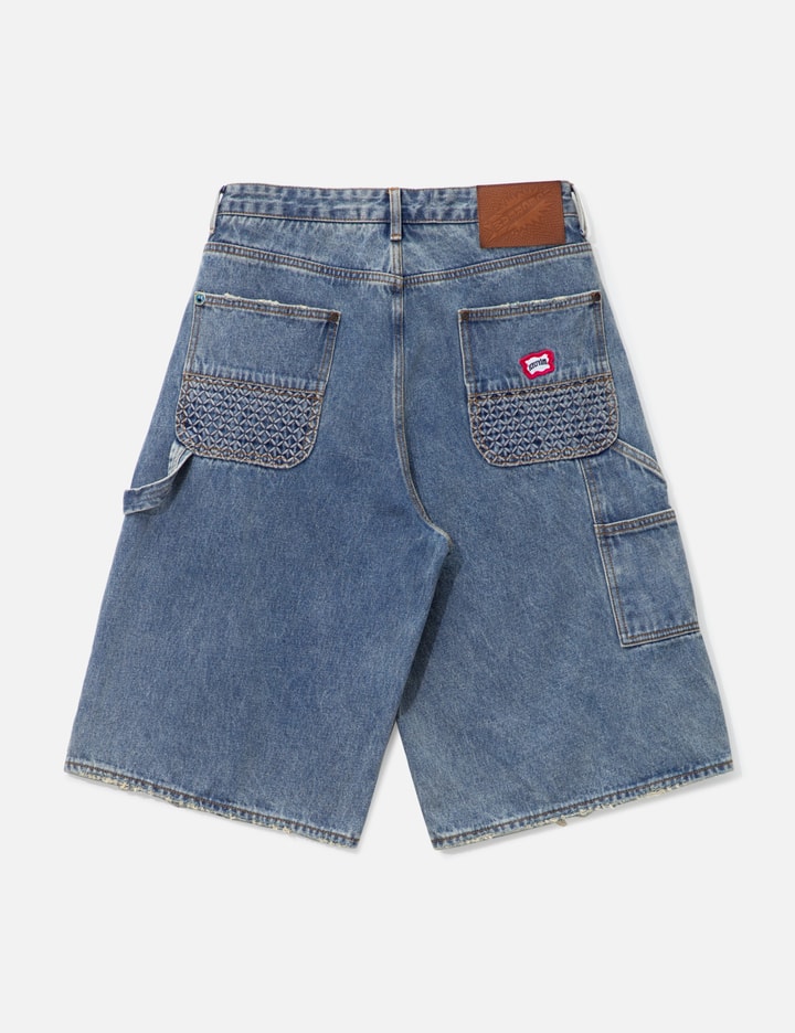 Icecream Double Scoop Jean Shorts In Blue