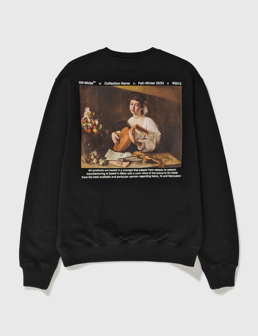 Off-White™ - Caravaggio Lute Slim Crewneck Sweatshirt | HBX - Globally  Curated Fashion and Lifestyle by Hypebeast