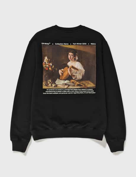 Off-White™ Caravaggio Lute Slim Crewneck Sweatshirt HBX