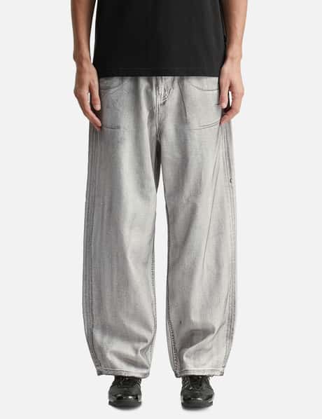 Dirty Washed Wide Denim Pants view 10