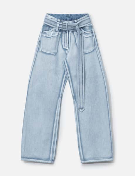Denim Trousers With Belt view 6
