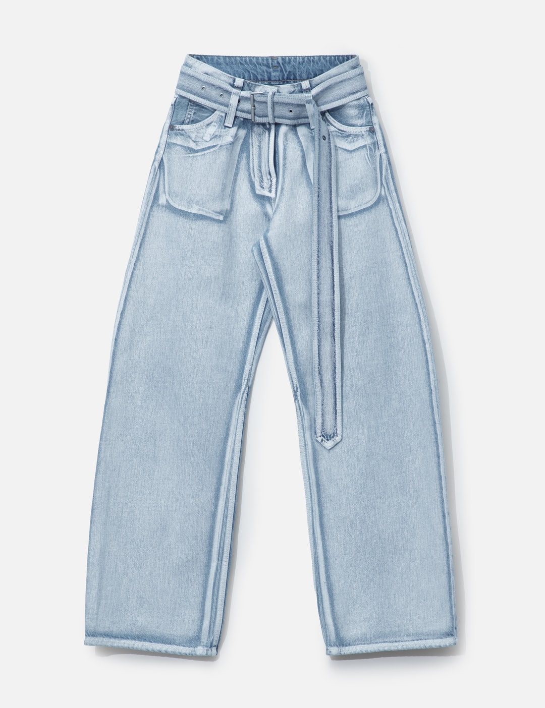 Denim Trousers With Belt view 7