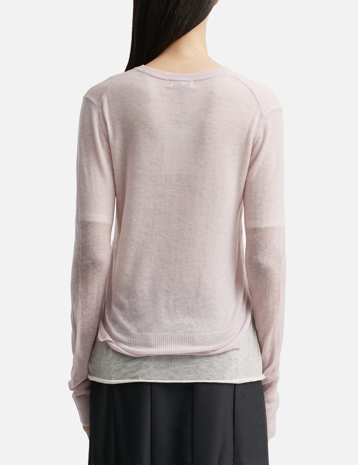 Anggae Layered Two Tone Sweatshirt In Pink