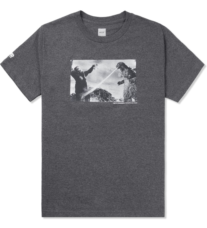 HUF x THRASHER Charcoal Heather Attack T-Shirt Placeholder Image