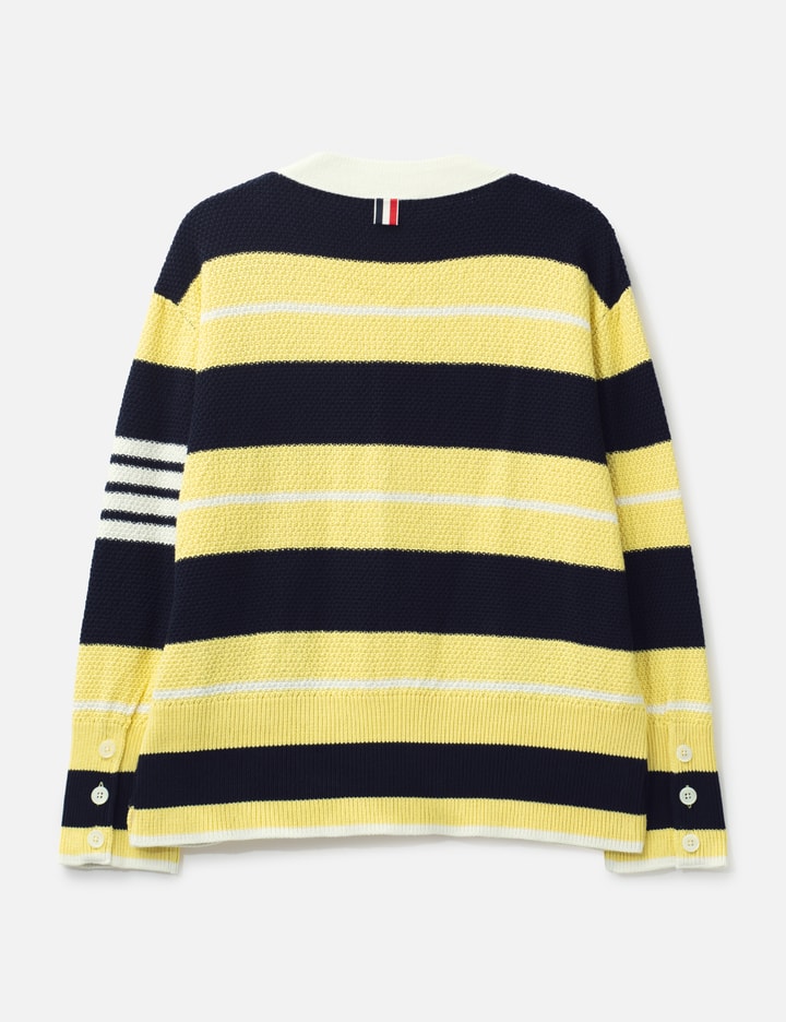 Thom Browne Seed Stitch 4-Bar Cardigan
