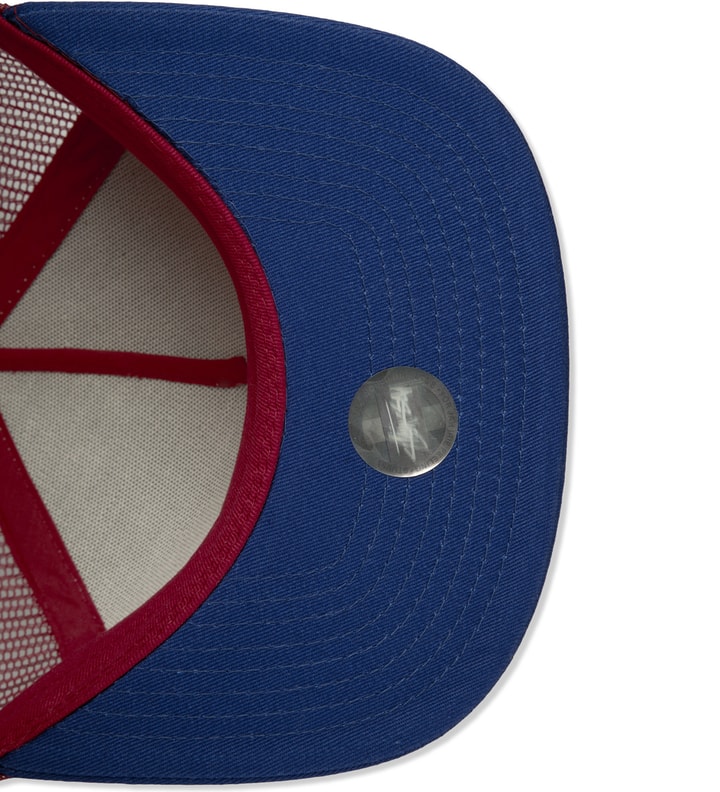 Blue City Striped Trucker Cap Placeholder Image