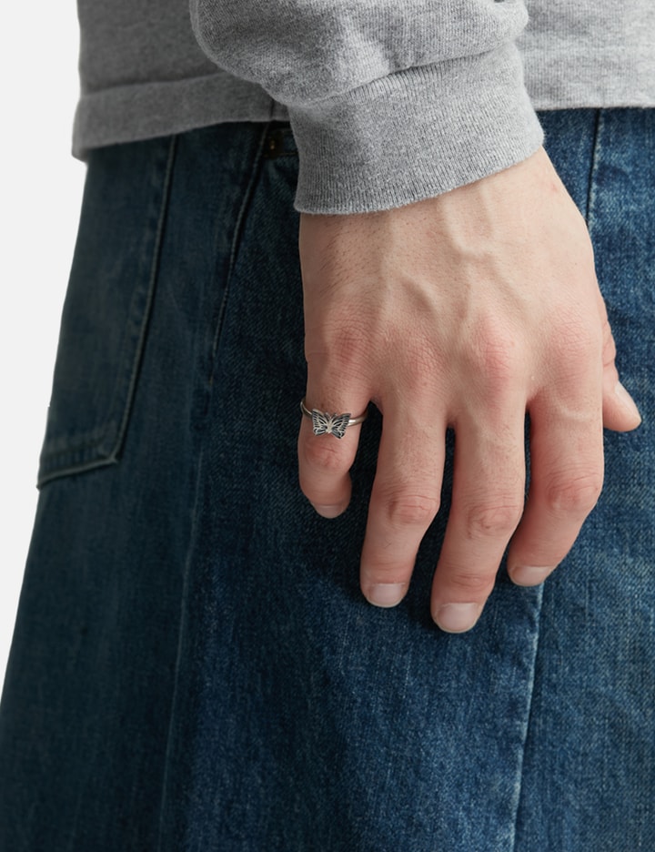 Needles Papillon Ring - 925 Silver In Metallic
