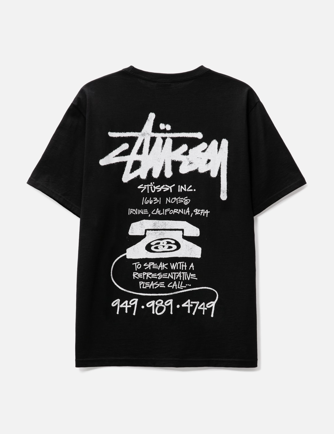 Stüssy - Old Phone Pigment Dyed T-shirt | HBX - Globally Curated 