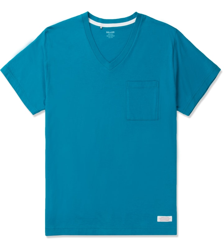 Blue Caipirinha Pocket V-neck T-Shirt Placeholder Image