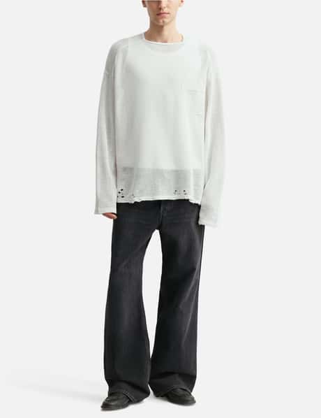 ANCELLM - Dyed Mesh Long Sleeve T-Shirt | HBX