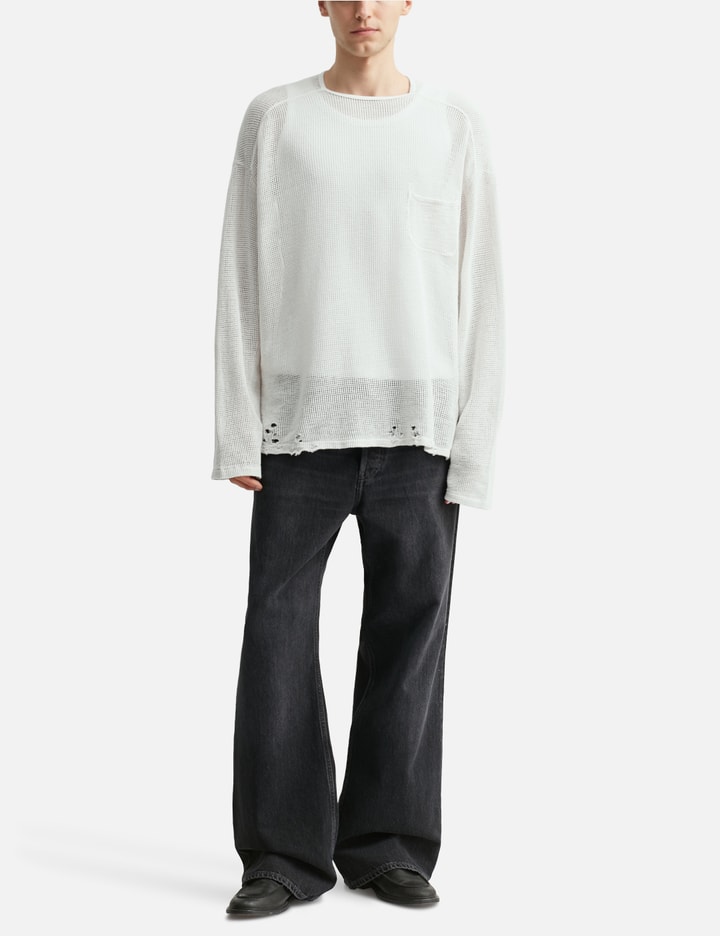 Dyed Mesh Long Sleeve T-shirt Placeholder Image