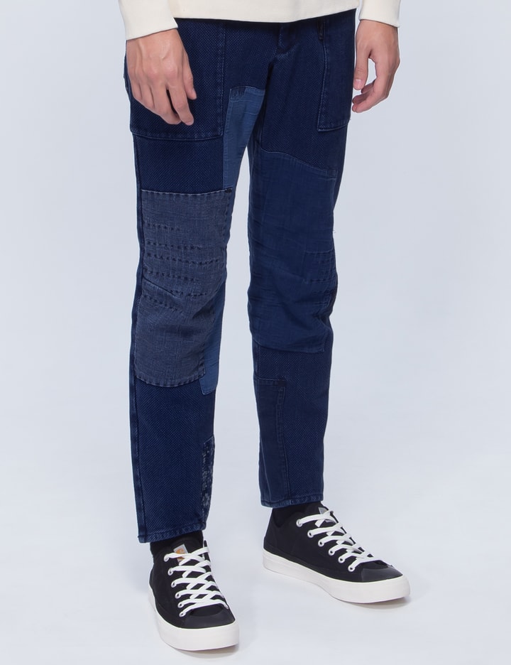 Pure Indigo "sashiko" Hand Patchwork Pants Placeholder Image