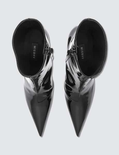 Misbhv - Slicer Ankle Boots Vinyl Black | HBX - Globally Curated 