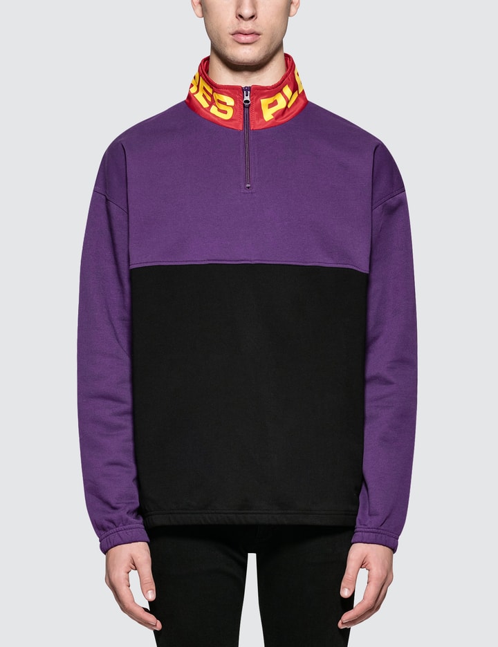 Misfit Color Block Half Zip Sweater Placeholder Image