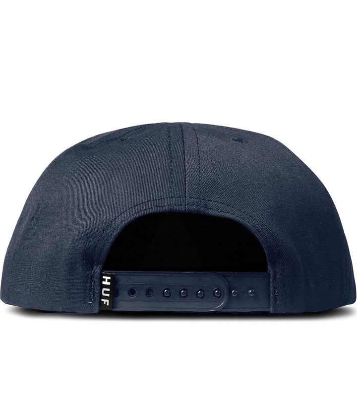 Navy DWR Triple Triangle Snapback Cap Placeholder Image