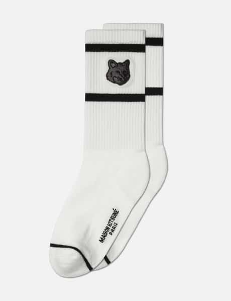 Maison Kitsuné BOLD FOX HEAD SPORTY SOCKS