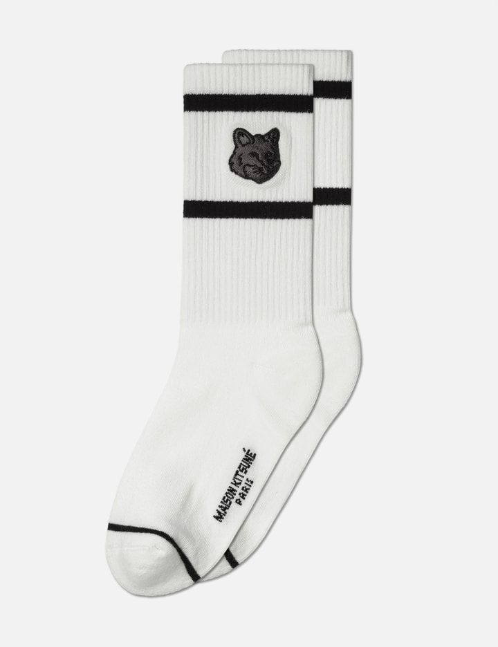 Bold Fox Head Sporty Socks Placeholder Image