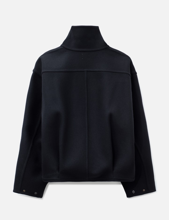 Yoke Wool Cashmere Balloon Silhouette Blouson