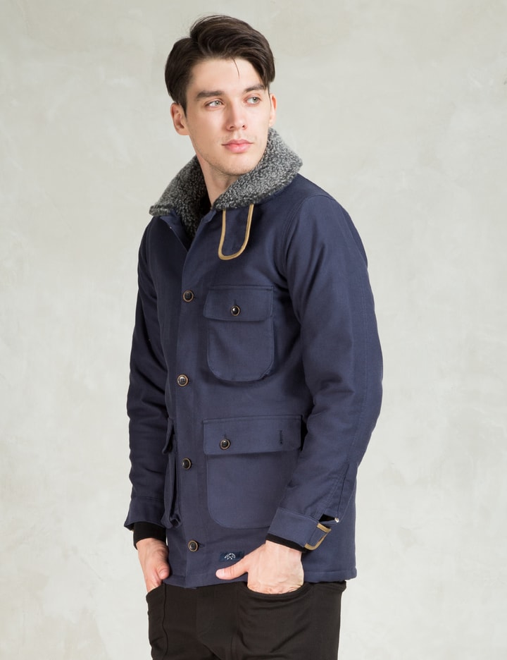 Blue Fur Collar Safari Jacket Placeholder Image