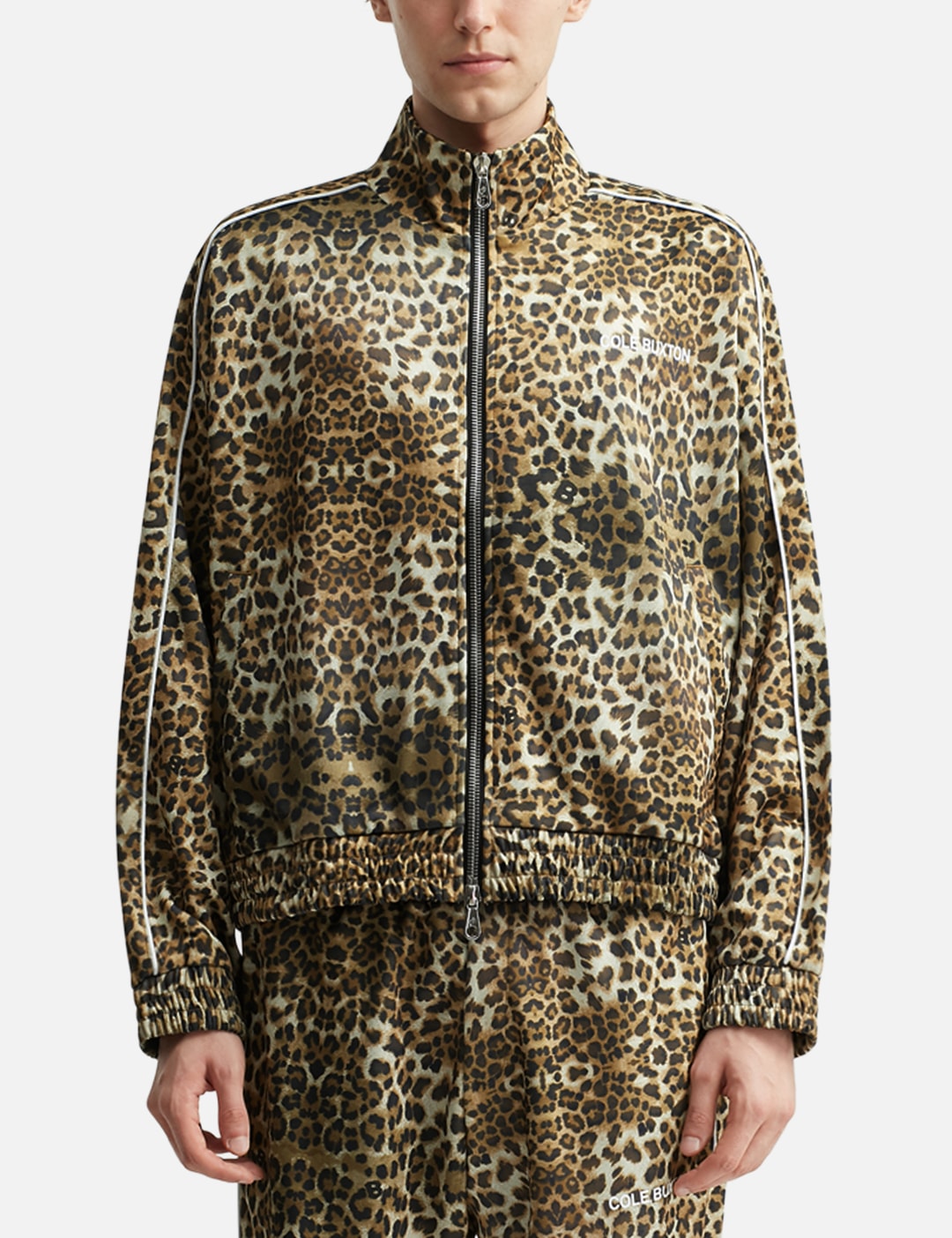 Leopard Piped Track Jacket view 12