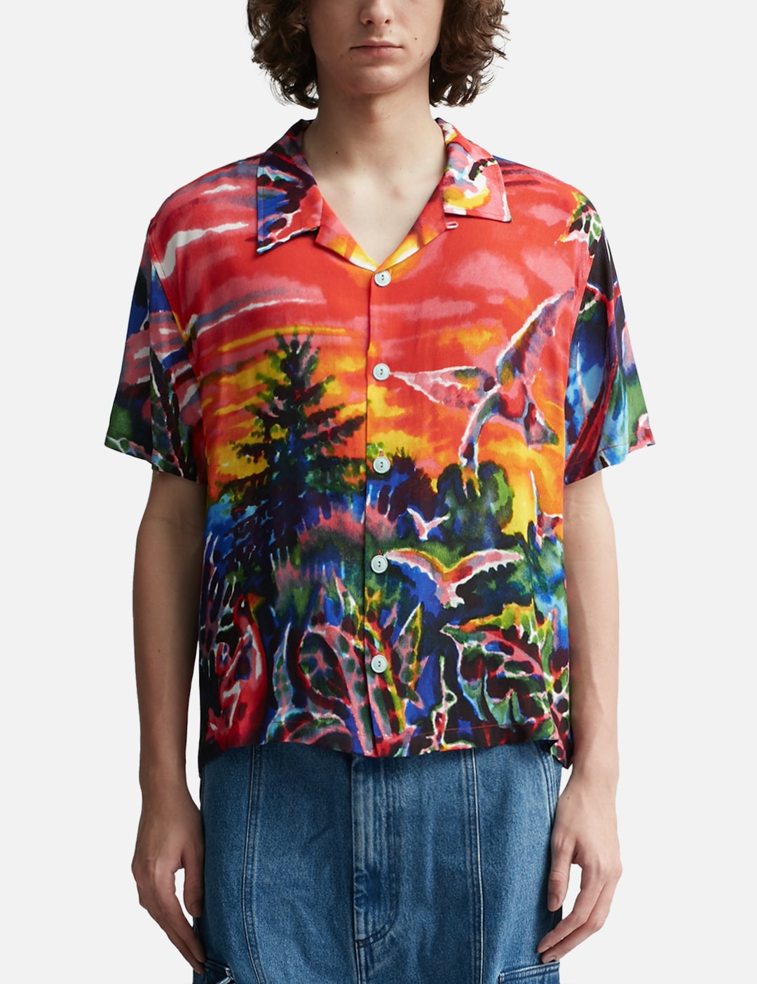 Forgotten Forest Short Sleeve Button Up Shirt view 18