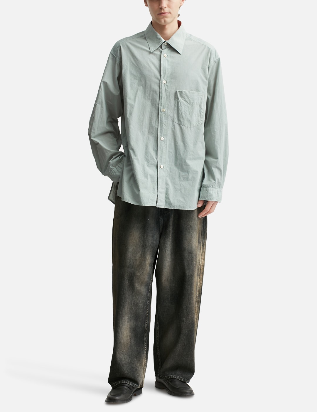 ANCELLM - Aging Wide Denim 5P Pants | HBX