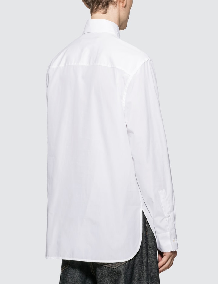 Wool Patchwork Poplin Shirt Placeholder Image