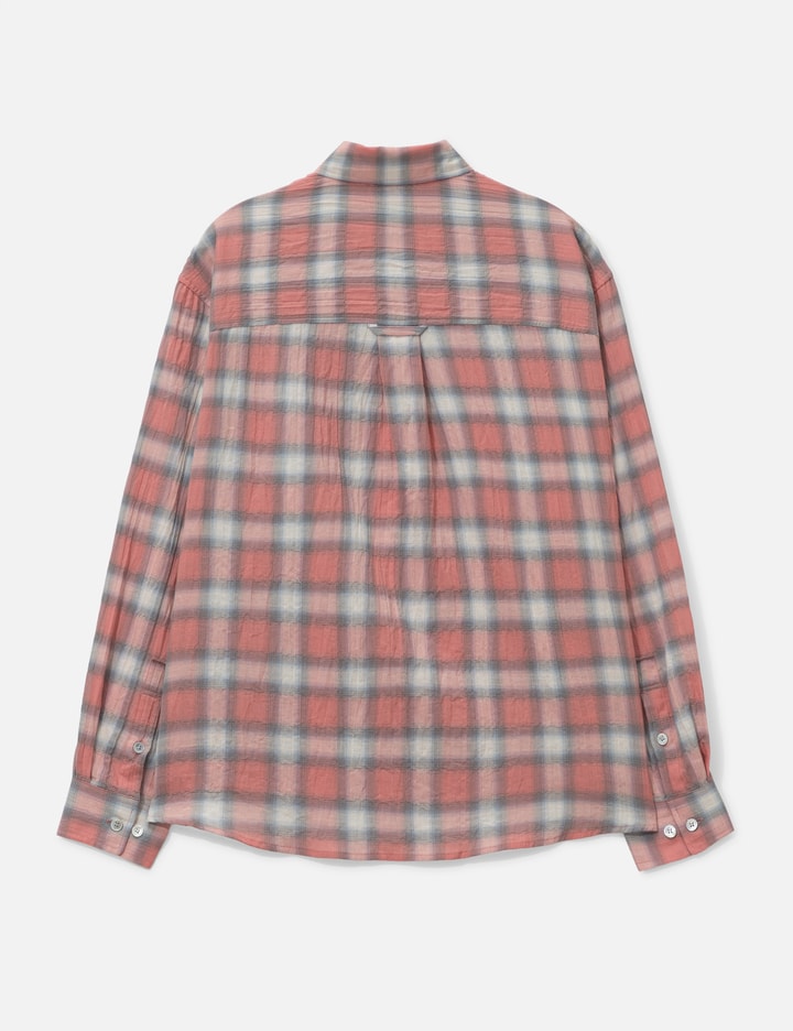 COOR Seersucker Ombre Checkered Shirt
