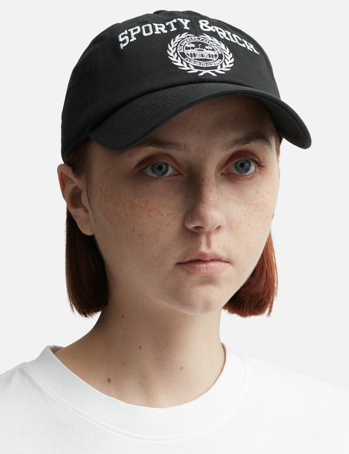 Varsity Crest Embroidered Hat Faded Black/White Placeholder Image