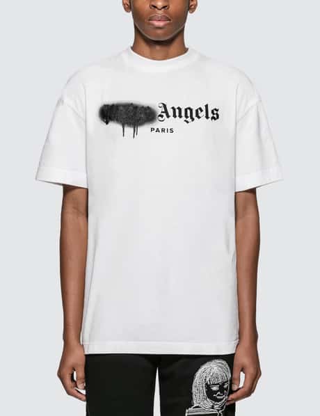 Palm Angels - Paris Sprayed T-shirt  HBX - Globally Curated Fashion and  Lifestyle by Hypebeast