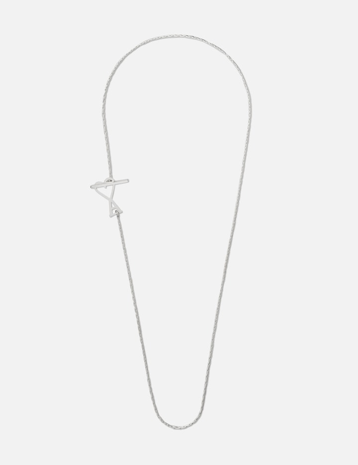 Ami Alexandre Mattiussi Adc 2 In 1 Chain Necklace In Metallic
