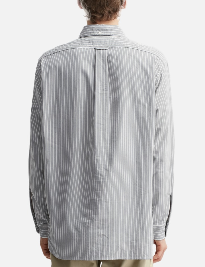 Button Down Stripe Wind Shirt Placeholder Image
