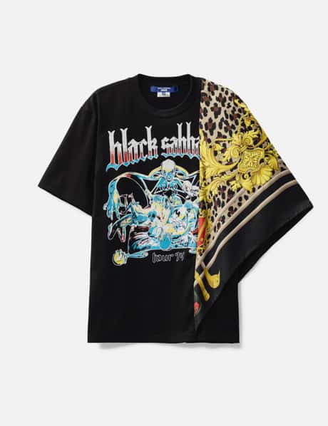 Junya Watanabe Man Black Sabbath Silk Scarf T-shirt