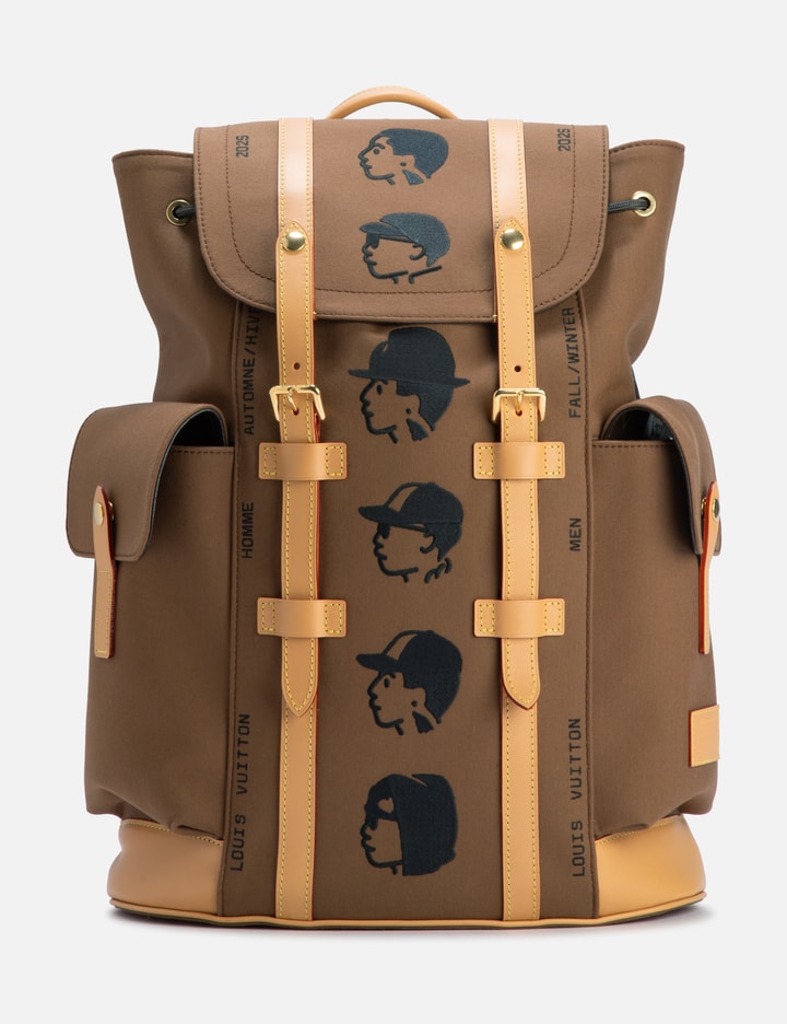 louis vuitton christopher backpack cheap Hot Stamping LOUIS VUITTON Christopher MM Reverse