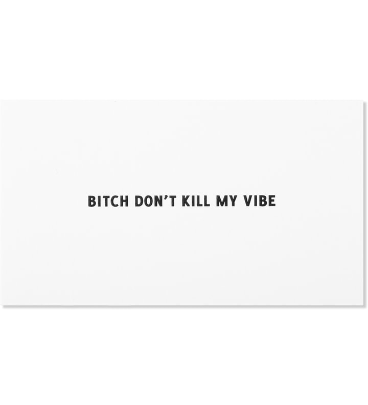 "Bitch Don't Kill My Vibe" Engraved Calling Cards Placeholder Image