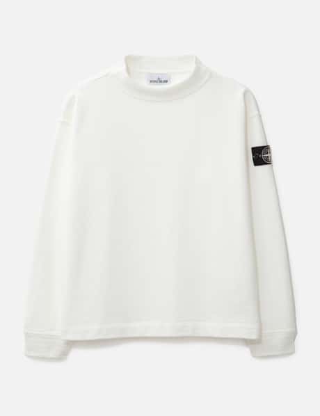 스톤 아일랜드 Knit-look Cotton Raw Beauty Sweatshirt
