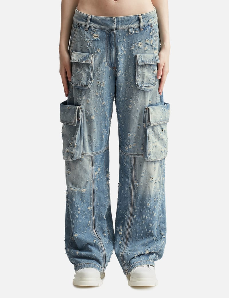 Acne Studios PATESSA MOTH BLUE DENIM JEANS