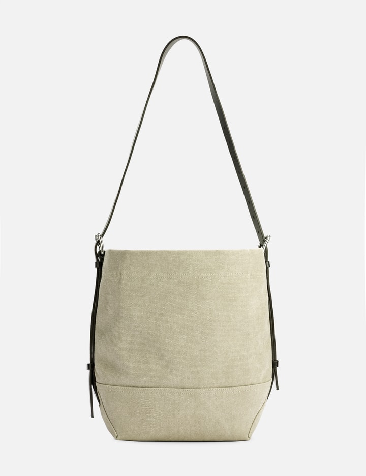 Small Belted Tote Bag In Cotton Canvas Placeholder Image