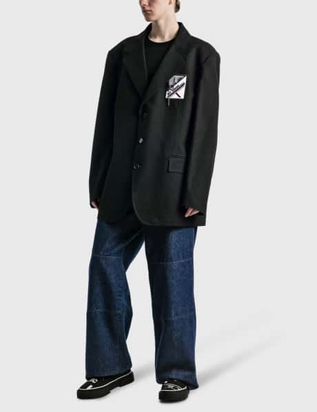 Raf Simons - Boxy Oversized Cotton Blazer | HBX