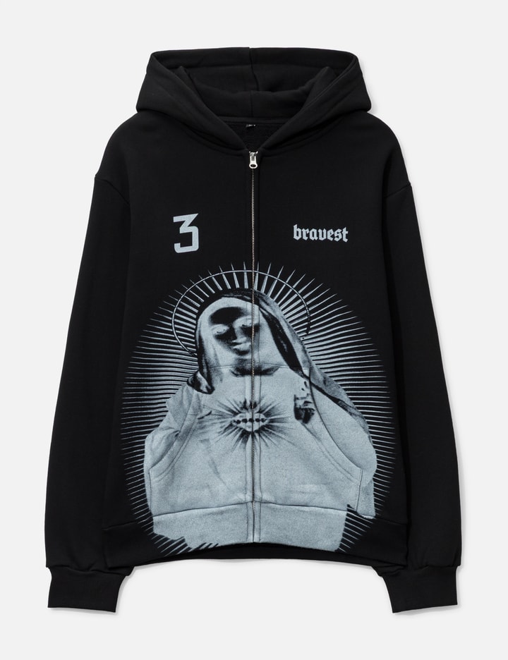 Bravest Studios Black Mary Zip Up Hoodie