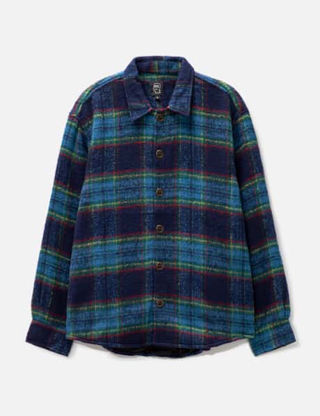 Brain Dead Brushed Rancher Flannel Shirt Jacket